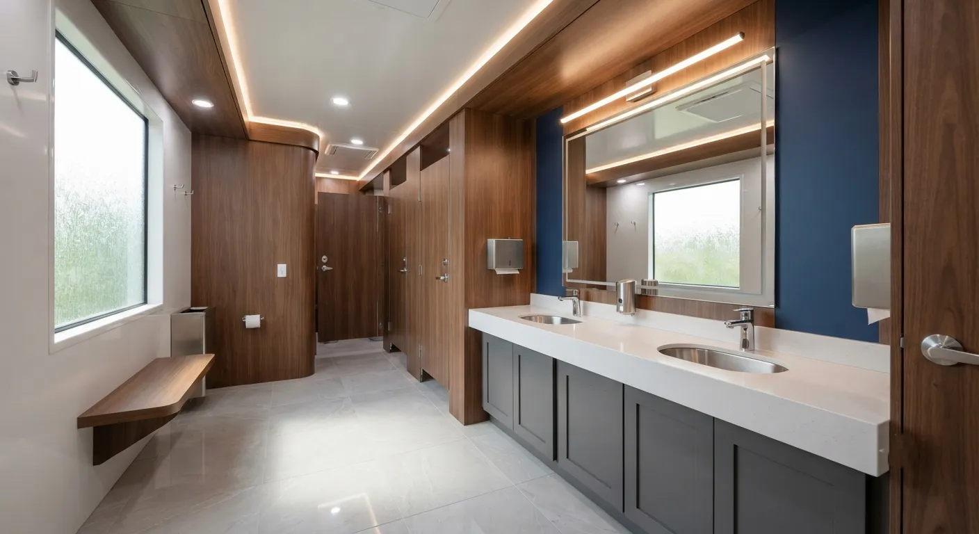 Luxury Restroom Trailer in Rancho Cucamonga, CA